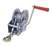 Ziaphsol Treuil manuel 540 kg en fer, longueur de la corde 10 m, transmission 4,1 1, 2 voies, 1 vitesse, crochet de charge de 85 mm, pour remorque, atelier, garage, chantier, forêt, bateau, remorque