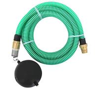 Ziaphsol Tuyau d'aspiration avec raccords en laiton, vert, 1,1", 15 m, tuyau d'eau en PVC pour pompe d'eau domestique, pompe de jardin, avec tamis et flotteur pour aspirer