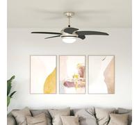 Ziaphsol Ventilateur de Plafond avec lumière et télécommande Ø 110 cm, Silencieux, réversible, idéal pour Chambre Salon Cuisine véranda Bureau Maison, rafraîchissement et Circulation d'air Efficace