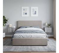Ziaphsol Wall-Mounted Bedside Cabinet Set of 2 Sonoma Grey 33 x 34.5 x 24 cm Modern Vintage Wood Engineered Furniture for Bedroom Living Room Small Space Storage Solution