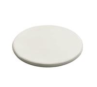 ZIBENE Galette Chaise Bistrot, Coussins De Chaises Dehoussables, Galette de Chaise Scandinave Ronde Interieures Exterieures 35cm, Anti-DéFormation Mousse à MéMoire De Forme Lignees Blanc