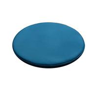 ZIBENE Galette Chaise Bistrot, Coussins De Chaises Dehoussables, Galette de Chaise Scandinave Ronde Interieures Exterieures 35cm, Anti-DéFormation Mousse à MéMoire De Forme Lignees Bleu