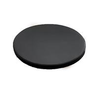 ZIBENE Galette Chaise Bistrot, Coussins De Chaises Dehoussables, Galette de Chaise Scandinave Ronde Interieures Exterieures 30cm, Anti-DéFormation Mousse à MéMoire De Forme Lignees Noir