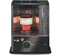 ZIBRO - RC4027 - Poêle à pétrole à mèche - Sans installation ni évacuation - Réservoir amovible(4L) - 38m2 - Noir et Inox
