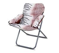 Zichen Folding Chair Chaise Paresseuse Portable Pliable Chaise Longue Canapé Maison Bureau Méditation Lecture Télévision Jeux Rouge (Color : Lightcoffee2)