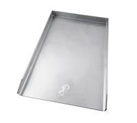 plaque de cuisson universelle en acier inoxydable massif 49x32,5cm
