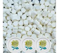 Zifospy Perles de cire à cacheter, 620 unités Blanc, Idéales pour tampons de cire, lettres, cartes de vœux, invitations de mariage, bouteilles de vin et loisirs créatifs DIY