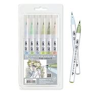 Zig Clean Color Lot de 6 pinceaux de couleur réelle (6 couleurs pâles II)