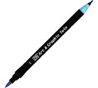 Zig Kuretake Feutre aquarelle - Ton bleu - N° 313 - Double pointe