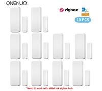 ZigBee - capteur de porte fenêtre, application eWeLink, Protection de sécurité pour maison intelligente, détecteur d'ouverture et de fermeture de porte pour Alexa Google Yandex Alice 10pcs