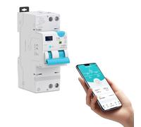Zigbee Disjoncteur intelligent avec fermeture automatique, contrôlé par l'application Tuya/Smart life DIY, avec protection contre les surintensités et les fuites 40 A TONGOU