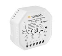Zigbee Module variateur intelligent à double circuit LED et halogène | Pas de neutre requis | Compatible avec Home Assistant, zigbee2mqtt et autres concentrateurs Zigbee