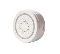 Zigbee Sirène d'alarme 3 en 1, alarme sonore intelligente de température et d'humidité pour maison, hôpital, hôtel.