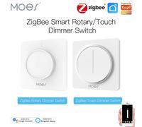 ZigBee - variateur de lumière rotatif/tactile intelligent, application Smart Life/Tuya, télécommande, fonctionne avec les Assistants vocaux Alexa Google EU, nouveau Rotary