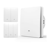 zigbee3.0 Interrupteur WIFI, Tuya Interrupteur Mural Lampe, APP Control/Voice Control/Timer/Remote Access, Interrupteur intelligent Compatible avec Alexa, Tuya, Smart Life APP, Assistant - 1 Gang