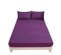 ZIHDKE Drap-Housse de Matelas Simple, Double, King, Queen Size, avec Bande élastique, 1 pièce pour Futon(Purple,100x200x30cm)