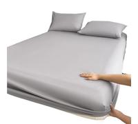 ZIHDKE Drap-Housse imperméable en Coton, avec Bande élastique, antidérapant, réglable, for lit Simple, Double N, 1 pièces pour Futon(Gray,120cm*200cm)