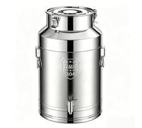 Zihpil Pichet À Lait en Acier Inoxydable 304, Seau Scellé Robuste(Faucet,15L)