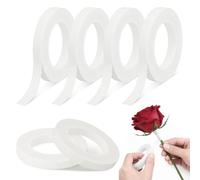 Ziiosse Lot de 6 Rubans de Fleuriste Auto-Adhésif Ruban Adhésif Floral en Tissu Epais Floral Tape à Faible Friction Floratape Fleuriste Micropore Bande de Fleur pour Emballage Cadeau Travaux Manuels