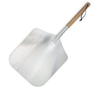 ZiiPa • Pelle à Pizza Rectangulaire • Aluminium Anodisé Léger • Manche en Bois Ergonomique • Anti-Adhésif • 65 x 30,5 cm