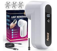 Ziitty Rasoir Anti Bouloche Électrique, Anti Bouloche Vetement, Anti Peluche Rechargeable pour Vêtements Canapés Couvertures Rideaux, Écran LCD, Câble Type-C, Lame à 6 Branches