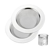 ZIJANG 2 Pièces Tamis à Encens, Diamètre 10 cm Tamis à Fumage en Acier Inoxydable, Argent, Lisse et Délicat, pour L'aromathérapie et Les Brûleurs D'huile