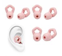 ZIJANG Lot de 3 paires de bouchons d'oreilles roses pour dormir (tailles S | Bouchons d'oreille en silicone pour la nuit, adaptés pour l'apprentissage, le bureau et les voyages pour réduire le bruit