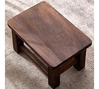 ZIJIREN Repose-pieds en bois, tabouret de table basse, tabouret à chaussures, table à langer, tabouret en bois massif, tabouret bas, banc, tabouret bas portable (rectangulaire)