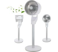 Zilan Ventilateur sur pied silencieux avec télécommande Ventilateur puissant avec minuterie 60W économe en énergie 3 vitesses débit d'air élevé oscillant Ventilateur de sol Aircooler Ventilateur sur p