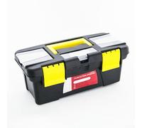 Zilimontt Boîte à outils portable en plastique à deux couches, boîte à vis, boîtes de rangement, capacité de 25,4 cm, pour organiser efficacement divers outils et composants (comprend une couche