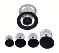 Zilimontt Kit de bouchons de poêle en métal pour cuisinières à gaz Sabaf, 6 couvercles de brûleur et 5 diffuseurs de flamme de tailles 12,7 cm, 7,5 cm et 5,5 cm, pièces de rechange en alliage de zinc