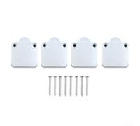 Zilimontt Lot de 4 interrupteurs de porte pour placard ou placard, blanc, porte électrique activée marche/arrêt, 2 A 250 V AC, comprend des vis de montage, UL94V2 Flamme