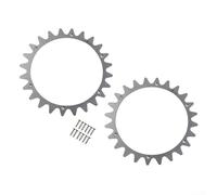 Zilimontt Pointes en acier inoxydable pour Worx pour tondeuse Landroid L WR153E WR155E WR147E.1 WR148E, taille de roue 220 mm, avec 12 vis en acier inoxydable