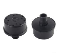 Zilimontt Silencieux de compresseur d'air avec filtre d'admission pour compresseur d'air à piston, réducteur de bruit en plastique et fer, machine à connexion directe, taille 16 mm (A)
