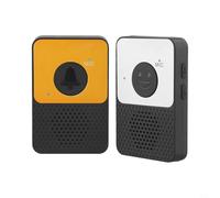 Zilimontt Sonnette sans fil, interphone vocal 2 voies, système d'interphone intérieur et extérieur, portée de 300 m, 4 sonneries, indicateur LED pour la maison et le bureau