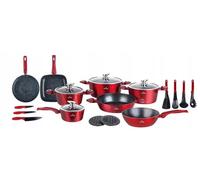 ZILNER Ensemble de 21 pièces en marbre rouge ZL8541, induction, PRESENT, HIT vente