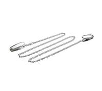 Zilverstad 6136231 Attache-Serviette avec Chaîne Argenté Laqué
