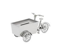 Zilverstad - Tirelire Vélo Cargo Couleur Argent
