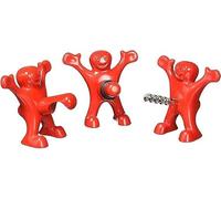 ZIMAIC Composé de 3 Mignons Tire-Bouchons - Ouvre Bouteille Vin/Bière | Cadeau Original pour Amateurs Vin Homme et Femme - Idéal Noël, Anniversaire, et Usage Quotidien - Rouge