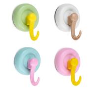 Zimoer 4 Pièces Crochets À Ventouse Colorés De Dopamine,Crochet Mural Puissant 3-5kg Plastique,Patère Porte Serviette, Imperméables,Crochets Multifonctionnels Pour La Salle De Bain Et La Cuisine