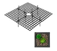 Zimoer Lot de 2 cache-pots de fleurs carrés noirs de 30 cm pour chats et bébés - Protection de pot de fleurs en plastique pour enfants et animaux domestiques