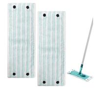 Zimoer Lot de 2 Housses de Rechange pour Leifheit Clean Twist XL Micro Duo Serpillères de Rechange en Microfibres 42x15,5cm Kit, Housse pour Balai Nettoyante et Absorbante, Tous Les Sols