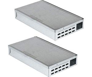 Zinc Chat Multi-Catch Piège vivant pour souris - Capture et relâche humaine - Intérieur et extérieur - 2 pièges
