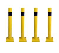 ZincOrange Bollard de Sécurité Flexible, Diamètre 10 cm, Poteau Résistant aux Chocs et Flexible pour la Gestion du Trafic, la Sécurité des Parkings et des Entrepôts (90 cm de Hauteur)