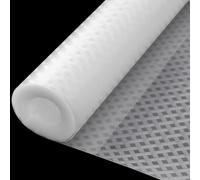Zindoo Tapis Fond de Tiroir Antiderapant Grille Transparent Protection Tiroir Cuisine EVA Non-adhésif La Découpe Personnalisable Antibacterien Étanches pour Tiroir Frigo Placard 30x150CM