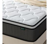 Zinus Matelas à Ressorts ensachés pour lit Simple - 90 x 190 cm - Hauteur : 25 cm - Fermeté Moyenne avec Rembourrage recy t Mousse Haute densité pour Plus de Confort - Certifié Oeko-TEX