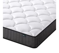 Zinus Matelas Simple - Matelas à Ressorts ensachés et Mousse à mémoire de Forme - 90 x 190 cm - Hauteur 20 cm - Fermeté Moyenne - Matelas Hybride Doux pour la Peau - Matelas orthopédique avec Soutien