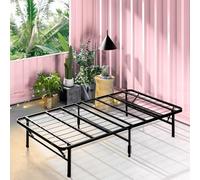 Zinus SmartBase Cadre de lit Simple - 90 x 190 cm - Hauteur 35 cm avec Rangement sous Le lit - Cadre de lit Plateforme en métal idéal pour Un lit d'appoint - Noir
