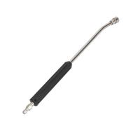 Ziociura Buse d'ension pour Nettoyeur Haute Pression Lance Rallonge Accessoire de Lavage Raccord Rapide Embout M14 Tube Acier Inoxydable Prise Sécurisée, Noir, 55 Cm