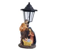 Ziociura Lampe Solaire, Statue de La Nativité, Lampe de Jardin, Lampe Solaire, Veilleuse, Sculpture de Jésus, Décoration pour Allées, Pelouse, Extérieur